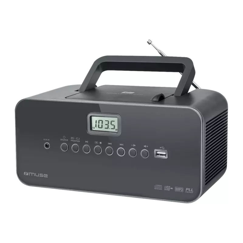 Nešiojamas CD grotuvas Muse M-28 DG, juodas