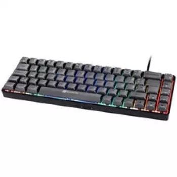 GAMIAC TKL69G SF žaidimų klaviatūra, Kailh Blue – juoda/pilka