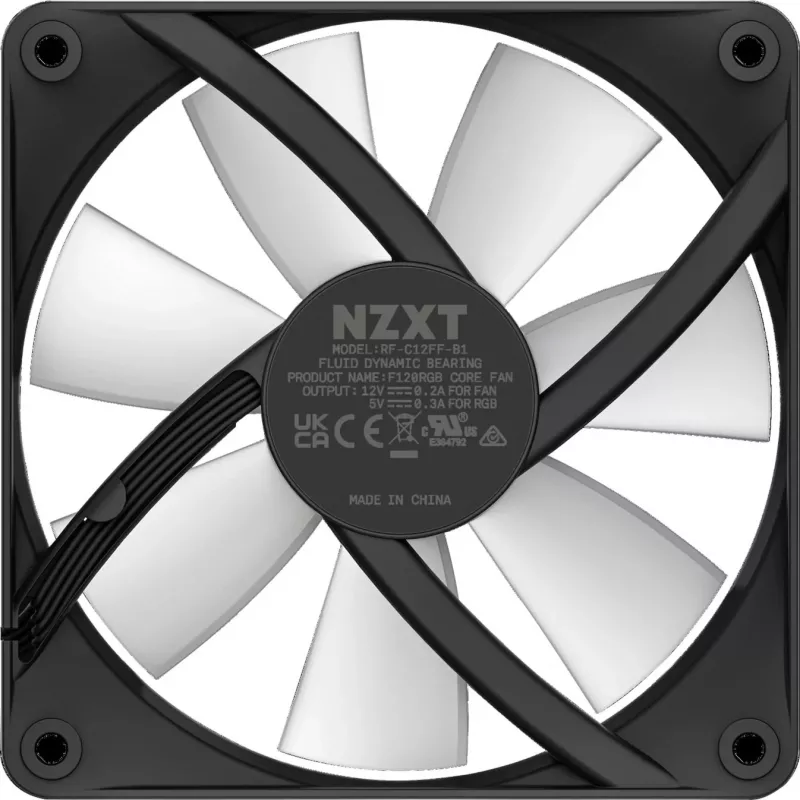 NZXT F120 RGB Core 120mm ARGB korpuso ventiliatorius