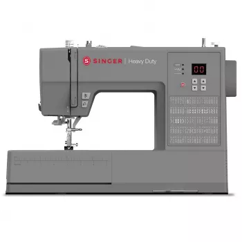 SINGER automatinė siuvimo mašina HD6605 – elektrinė, 1 žingsnio sagos skylutė, laisva rankovė, pilka, 6 kg