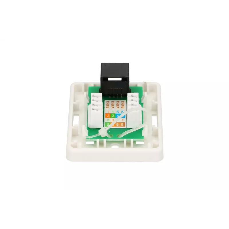 Extralink paviršinis tinklo lizdas, 1x RJ45 CAT5E UTP