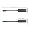 Ethernet adapterius Aukey CB-A30 USB-C į Gigabit RJ45 10/100/1000 Mbps, USB 3.0, aliuminis, LED indikatoriai