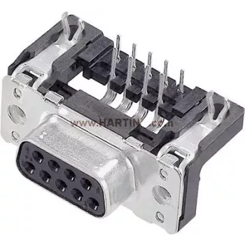 Harting 09 66 452 6613 D‑SUB jungtis 37 kontaktų 90° lituojama