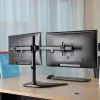 HAGOR HA FS – Laikiklis dviem monitoriams ant stalo, juodas, 38–68 cm (15–27 col.)