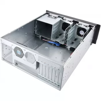 Silverstone RM400 stovo korpusas 4U, juodai pilkas