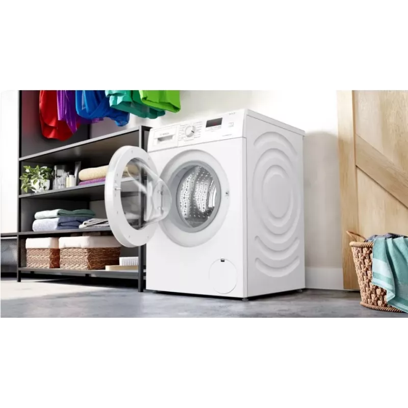 Skalbimo mašina Bosch WGE02201PL – 8 kg, 1200 aps./min., 55 l būgnas, LED ekranas, inverteris