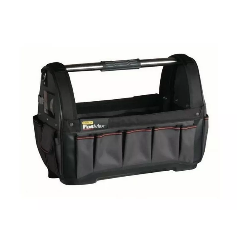 Dėžė įrankiams STANLEY 1-93-951, plastikinė, su vyriais ir rankenomis, 480×250×330 mm, juoda
