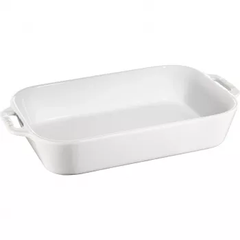 Staub 40511-151 stačiakampis kepimo indas 4,5 l baltas