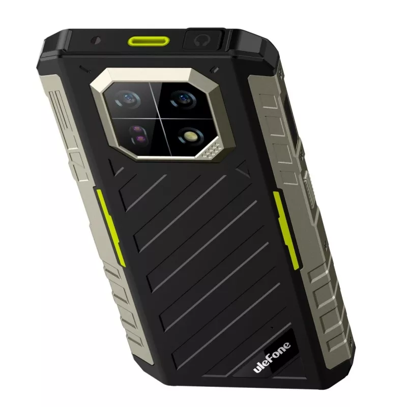 UleFone Armor 22 4G išmanusis telefonas, 9GB RAM, 128GB atmintis, IP69K, žalias