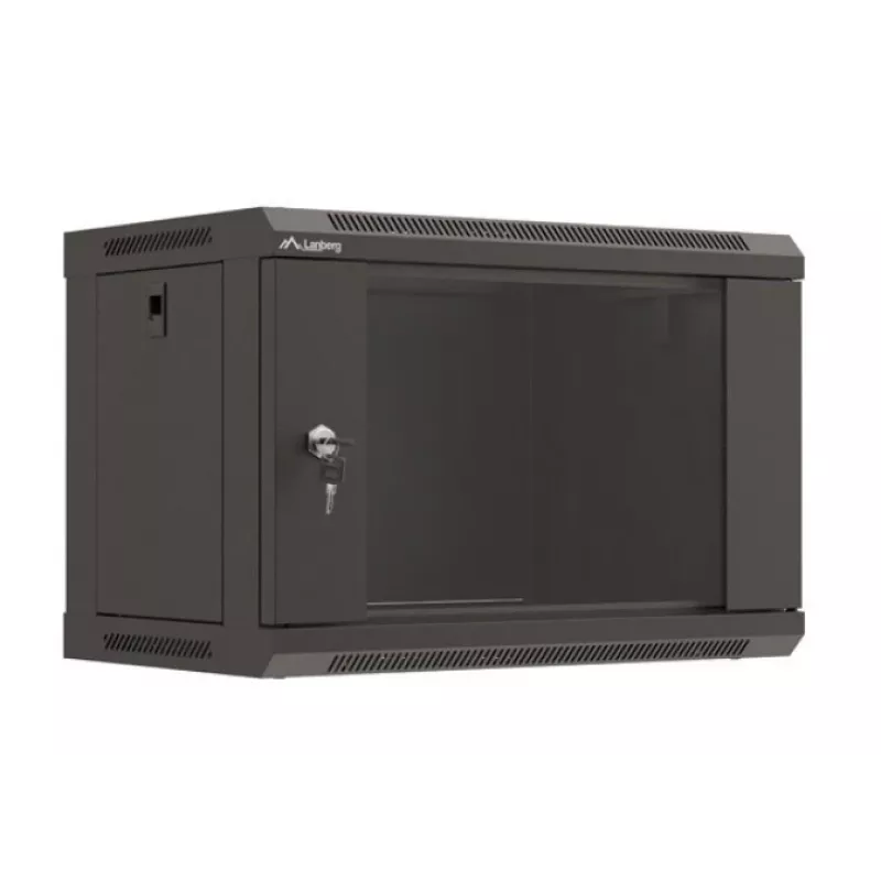 Sieninis stovas LANBERG WF03-5306-10B 6U, 60 kg, rakinamas, juodas