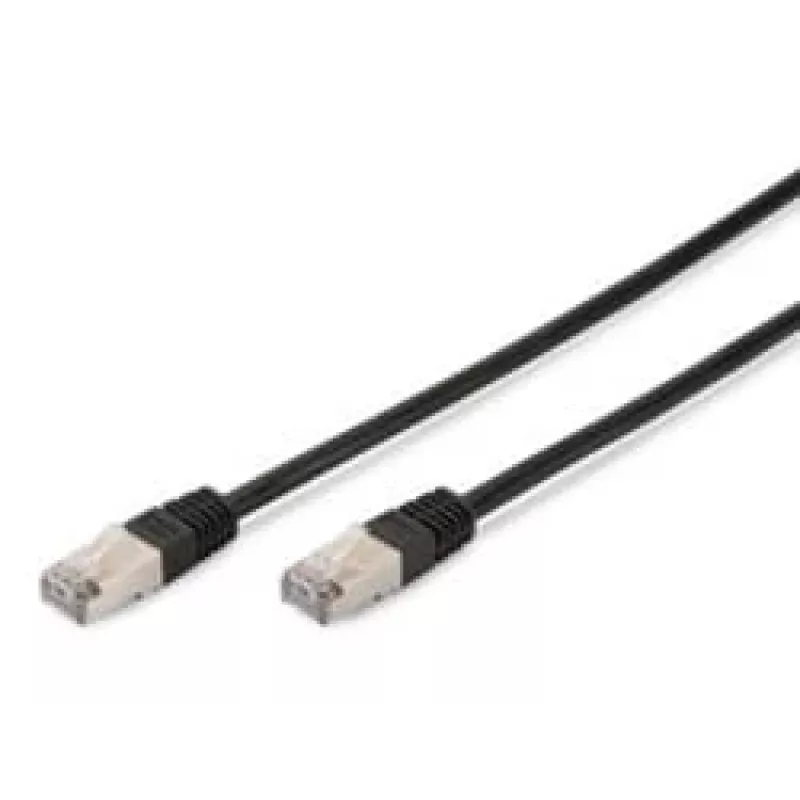 Tinklo laidas Digitus CAT 5e SF/UTP Patch Cord juodas 3 m