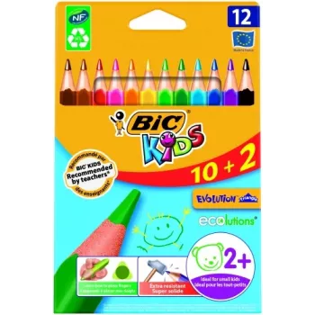 BIC spalvoti pieštukai TRIANG.CBW 10+2 EU 12 vnt., 214842