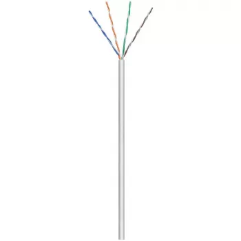 Wentronic Goobay CAT 6 tinklo kabelis, U/UTP, pilkas, 100 m - CCA, AWG 24/7 (vytas), PVC (93884)