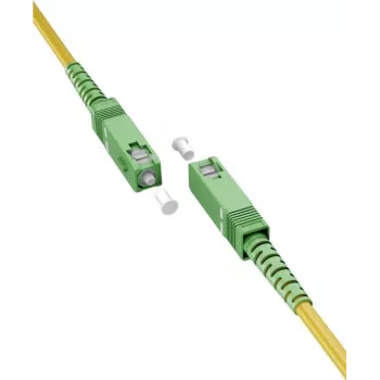Goobay 59641 šviesolaidinis kabelis 10 m SC/APC FTTH OS2 geltonas (59642)