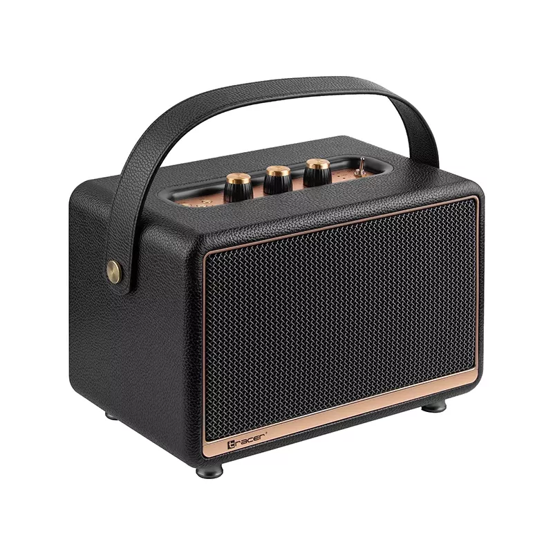 Nešiojamas stereo garsiakalbis Tracer M30 TWS BT juodas, auksinis