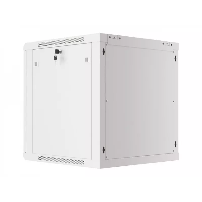 Lanberg sieninis montažinis stovo spintos korpusas 19'' 12U 600x600mm pilkas (stiklinės durys)