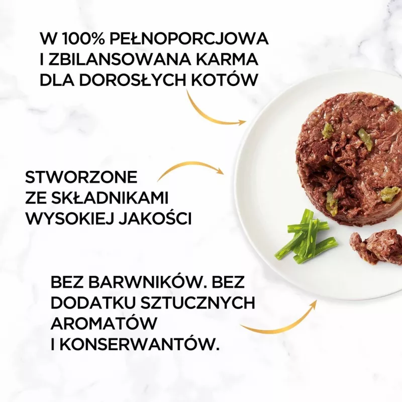 GOURMET GOLD - Sotus pyragas su ėriena ir žaliomis pupelėmis 85g