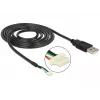 Laido kamera DeLOCK 95986 1,5 m Juoda
