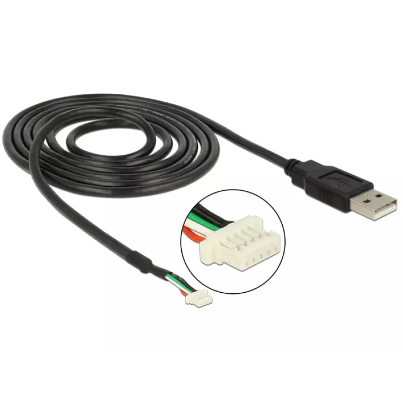 Laido kamera DeLOCK 95986 1,5 m Juoda