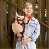 Arklinkas ant lazdos HOPPIHORSE Hobby Horse A3 smėlio spalvos