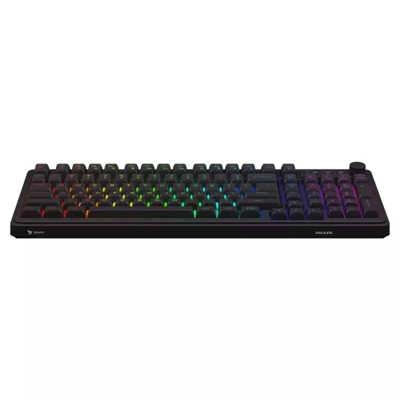 Savio Galaxis žaidimų klaviatūra, USB, QWERTY, JAV anglų, juoda