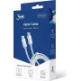 Laidas USB 3MK USB-C – USB-C 2 m Baltas