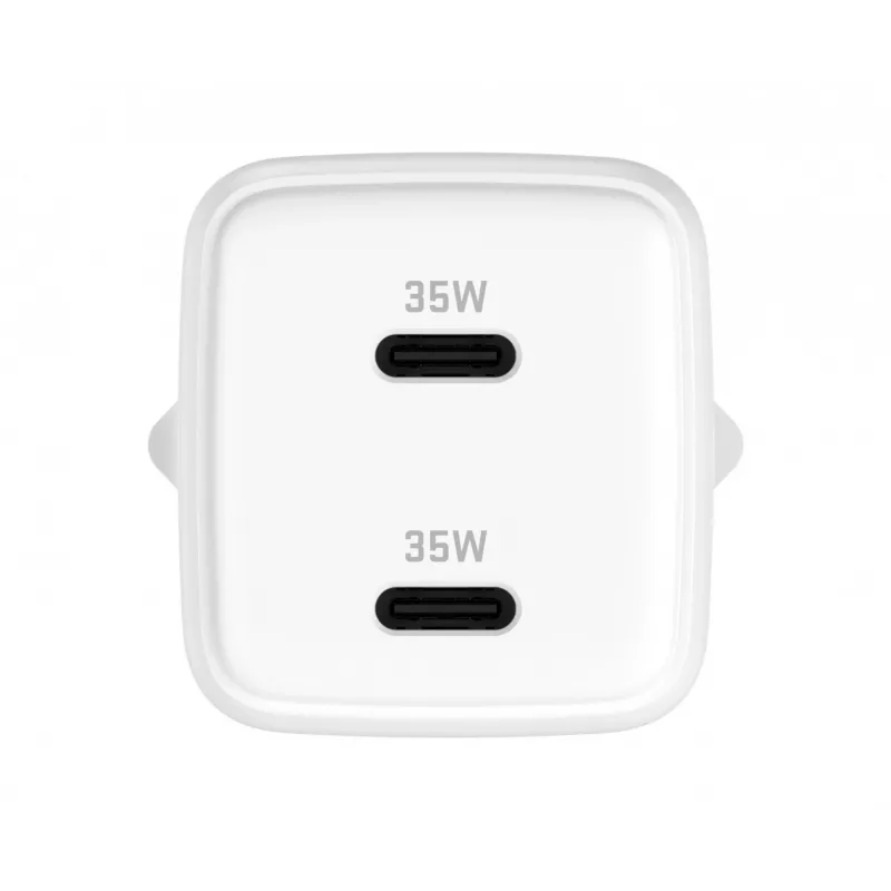 Sieninis USB-C įkroviklis YENKEE G35D 2x18W Power Delivery 3.0 3A