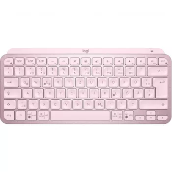 Logitech MX Keys Mini minimalistinė belaidė apšviesta klaviatūra - Rožinė - CENTRAL (DE)