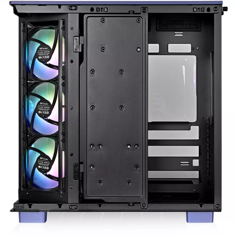 Terminis korpusas Thermaltake View 380 XL TG ARGB, violetinis, dvigubas grūdintas stiklas