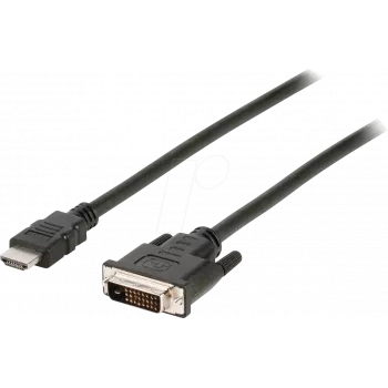 NEDIS HDMI™ kabelis | HDMI™ kištukas | DVI-D 24+1 kontaktų kištukas | 1080p | nikeliuotas | 2,00 m | tiesus | PVC | juoda | Dėžutė