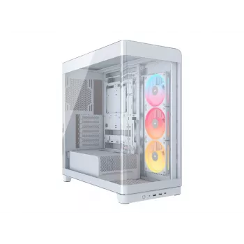 PC korpusas Corsair 4500X LX-R RGB grūdintas stiklas Midi bokštas Baltas
