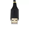 StarTech.com 2 prievadų USB į RS232 adapterio laidas, 60 cm, USB-A į 2x DB9, FTDI, keičiami varžteliai/veržlės, COM išlaikymas, 4 lygio ESD apsauga, tvirta TPE konstrukcija