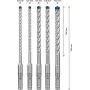 Grąžtas Bosch 8 mm skersmens modelis 2608900198 metalui ir medžiui