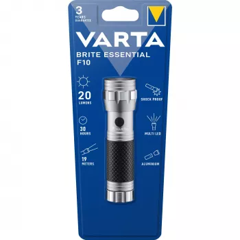 Žibintuvėlis Varta Brite Essential F10 15608 201 401 – LED, 100 liumenų, kompaktiškas