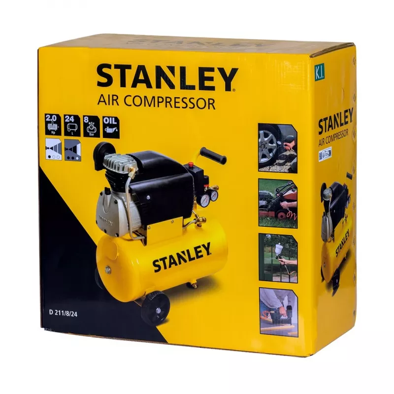 Stanley alyvinis kompresorius 24 l 1500 W FCCC404STN005 24 l 8 bar 6 dalių rinkinys
