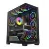 Modecom Volcano Stellar Plus ARGB Midi 8F Juodas korpusas