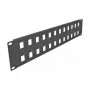 Keystone skydelis DeLOCK 19 colių Keystone Patch Panel 24 prievadai 2U juodas