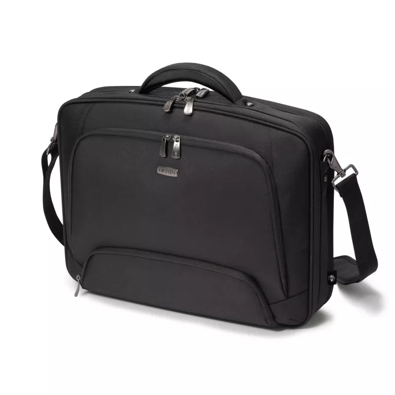 Dėklas nešiojamam kompiuteriui DICOTA Eco Multi PRO 11-14.1 colio, juodas, su rankena ir peties diržu