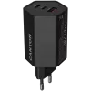 CANYON Charger HEXAGON 65 GaN 65W 2xPD 1xQC EU juodas (CND-CHAHEX65B)