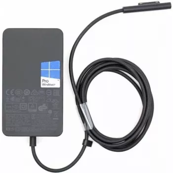 Microsoft Surface 65W maitinimo blokas nešiojamam kompiuteriui ir planšetei, juodas, AC vidaus, USB 2.0, 1,7 m