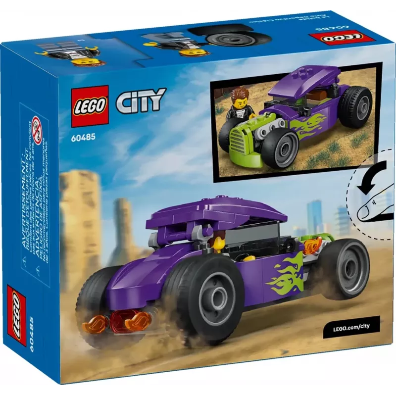 LEGO CITY 60485 Hot Rod – Statomas lenktyninis automobilis