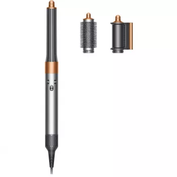Dyson Airwrap Origin Warm Copper Nickel – daugiafunkcis formuotojas, 1300 W, 3 temperatūros/greičio nustatymai, 360° pagrindas, 2,675 m laidas