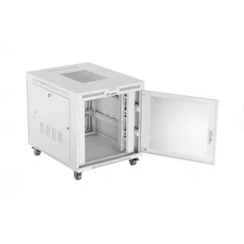Rack spinta LANBERG FF01-8015-23SL 19 colių 15U, pilka, perforuotos priekinės durelės