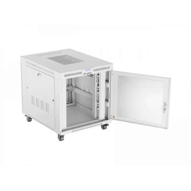 Rack spinta LANBERG FF01-8015-23SL 19 colių 15U, pilka, perforuotos priekinės durelės
