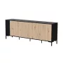 Komoda CAMA MEBLE MERCI 200 x 40 x 74 cm – juoda/artizaninis ąžuolas