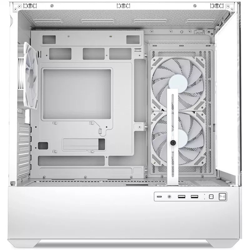 PC korpusas Sharkoon MK6 RGB Midi Tower baltas