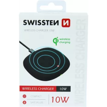 Belaidis įkroviklis SWISSTEN SW-W-10W-WH 10W su USB-C 1,5 m laidu