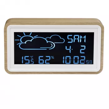 Skaitmeninė orų stotelė Denver WS-72 Wood LCD DC / Baterija