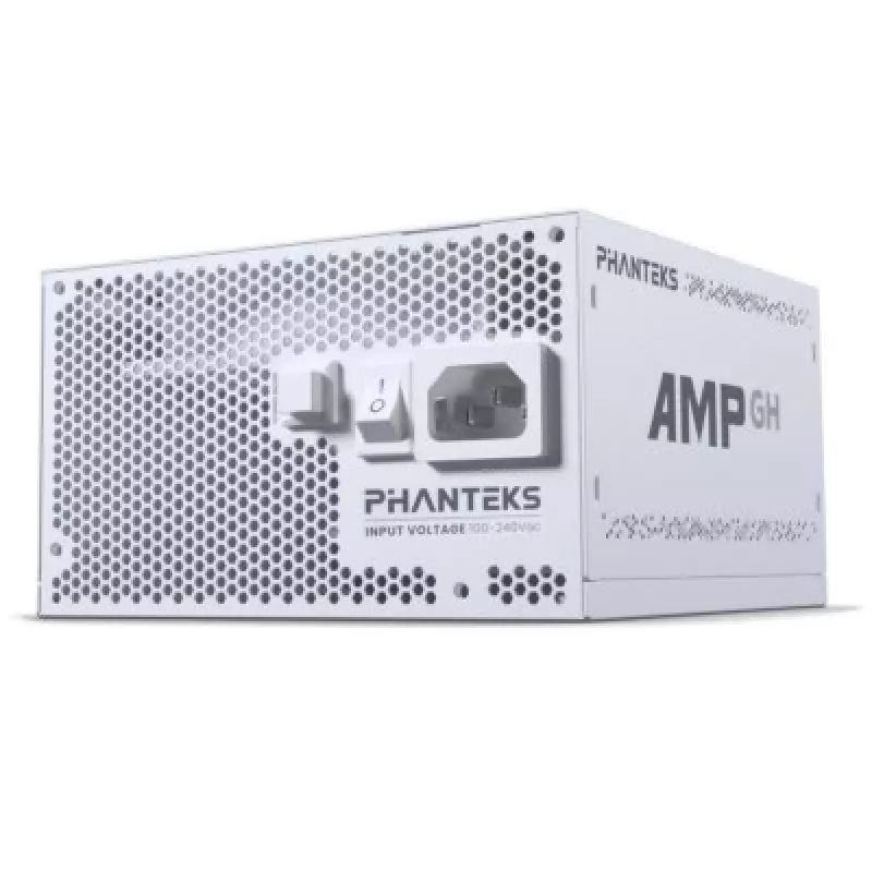 Maitinimo blokas PHANTEKS AMP GH 850 W, 18+10 pin ATX, pilnai modulinis, 80 PLUS Gold, baltas