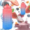 Extralink motyvacinis butelis, vandens butelis, 2000 ml, raudonai mėlynas, BUT-994